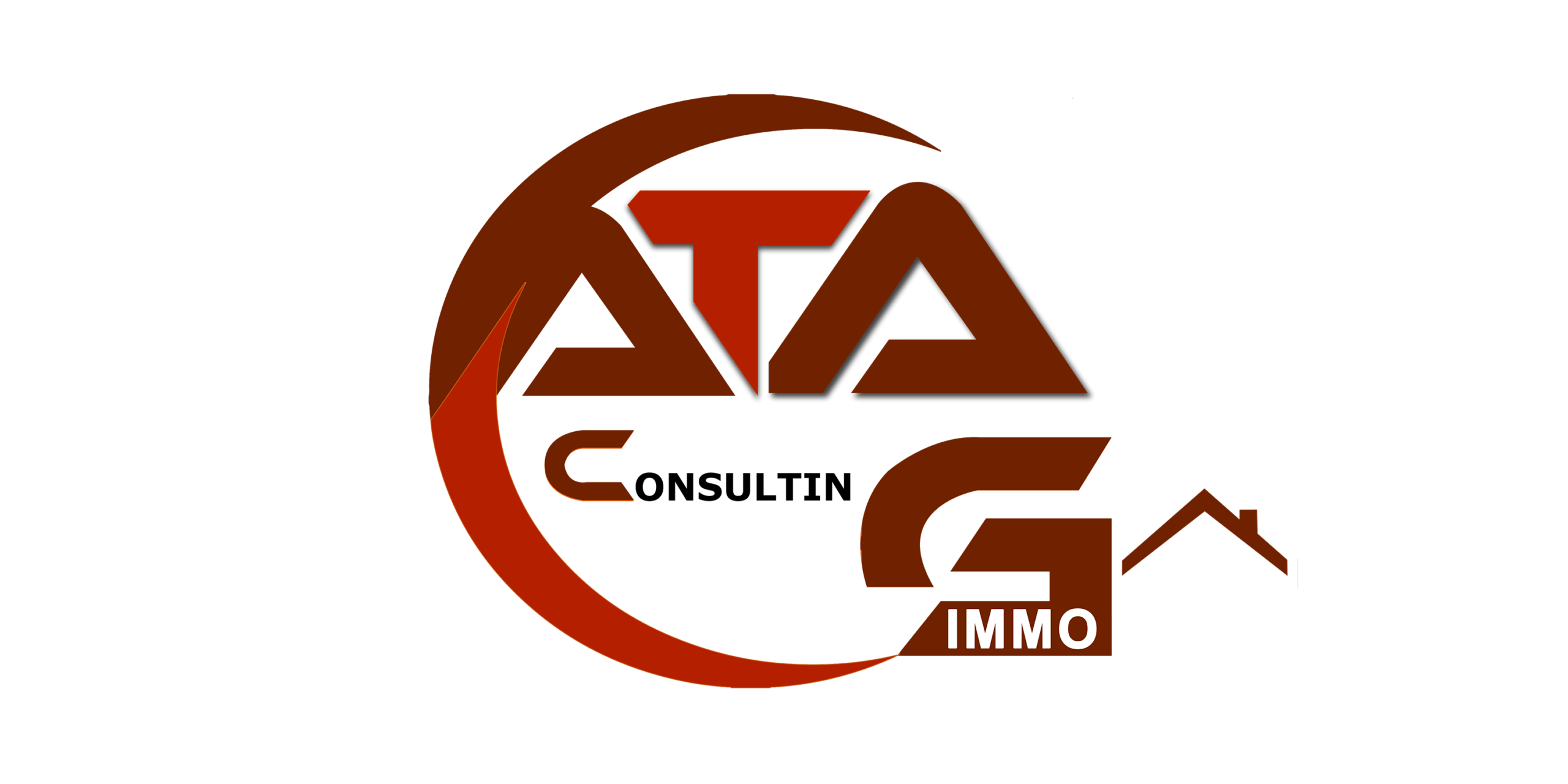 Logo immo texte noir