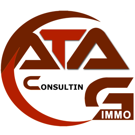 Logo immo texte noir